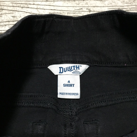Duluth Trading Pull On Skinny Jeans Women’s 4 Short Black (Inseam 25.5) Stretch - Picture 9 of 9